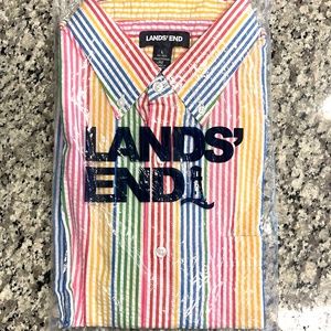 Lands End Colorful Longsleeve Dress Shirt
